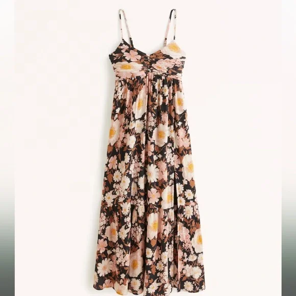 chinese dress ladies Rent The Lani Crinkle Texture Satin Maxi Dress By Bec & Bridge main image 0